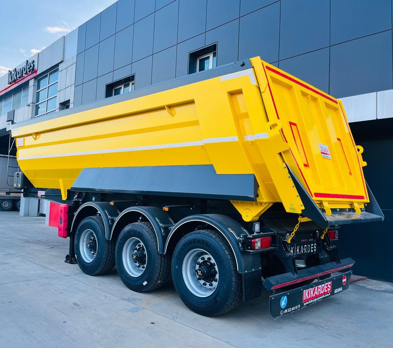 Sarı İKİKARDEŞ havuz damper semi treyler